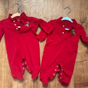 Polo by Ralph Lauren Red Kids One Piece Bodysuits